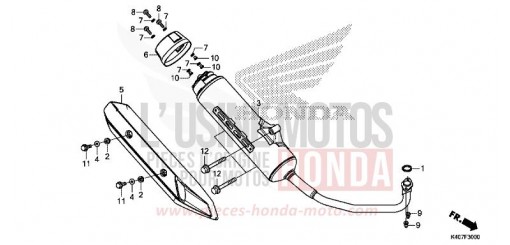 SILENCIEUX D'ECHAPPEMENT NSS125ADH de 2017